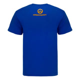 Overwatch Pharah Bleu T-Shirt Pixel - Vue arrière