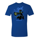 Overwatch 2 Lucio Silhouette Royal Bleu T-Shirt - Vue de face