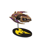StarCraft Édition limitée Archonte de l’âge Protoss  Porte-nefs  Réplique de bateau de 7" en or - Vue avant droite