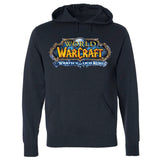 World of Warcraft Wrath of the roi-liche Logo  Bleu marine  Hoodie - Front View