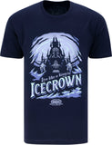World of Warcraft roi-liche J!NX Bleu T-Shirt Icecrown - Vue de face