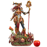 World of Warcraft Statue Alexstrasza 20in - Vue de face avec échelle de pomme