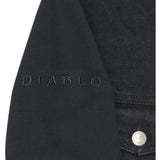 Diablo IV Lilith Giacca con cappuccio in denim nero - Vista da vicino