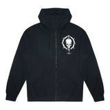 Diablo IV Necromancer Sigil Felpa con cappuccio con zip nera - Vista frontale