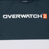 Overwatch 2 Logo Maglietta bianca colorblock - Vista da vicino