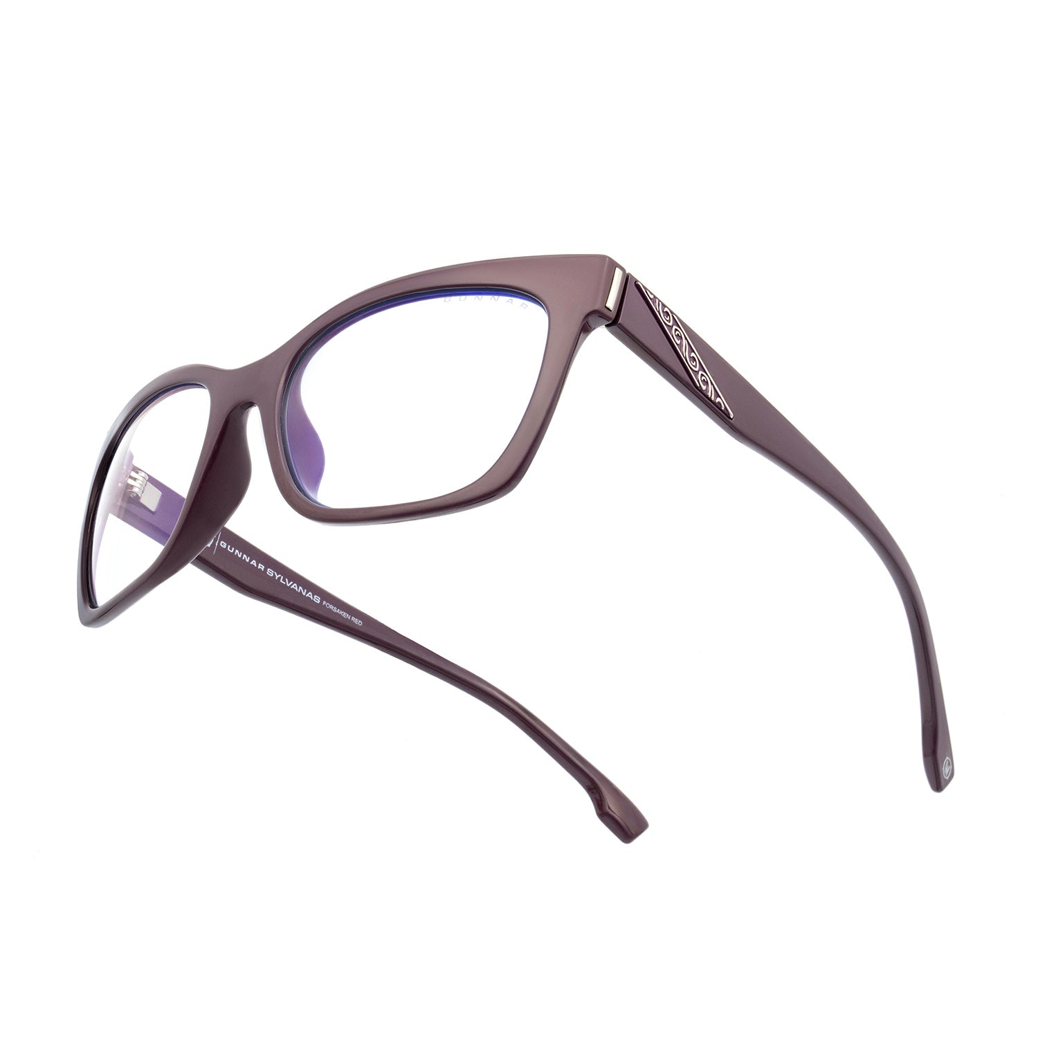 Occhiali World of Warcraft Sylvanas Gunnar - Lente trasparente vista laterale anteriore