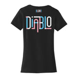 Diablo T-shirt nera da donna Pride - Vista posteriore