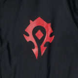 World of Warcraft Giacca a vento mezza zip nera con logo - Vista da vicino