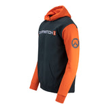 Overwatch 2 Felpa con cappuccio colorblock Charcoal - Vista frontale laterale sinistra