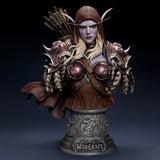 World of Warcraft Sylvanas Busto in scala 1:3 - Vista frontale