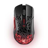 Steel Series Aerox 5 Wireless Mouse Diablo IV Edition - Top View with Orange Color