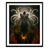 Diablo IV Inarius 16x20 in Framed Art Print - Front View