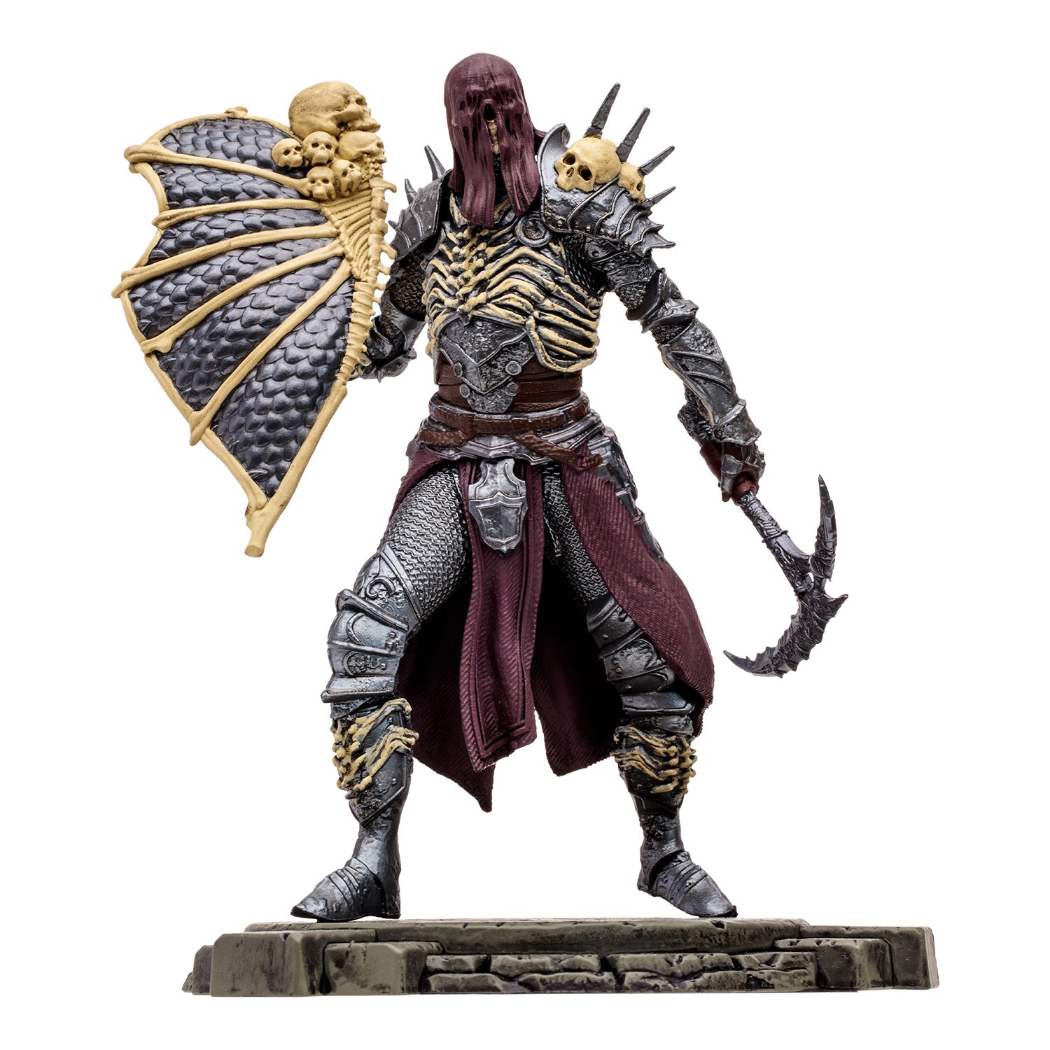 Diablo IV Common Bone Spirit Necromancer 7 in Action Figure - Front View