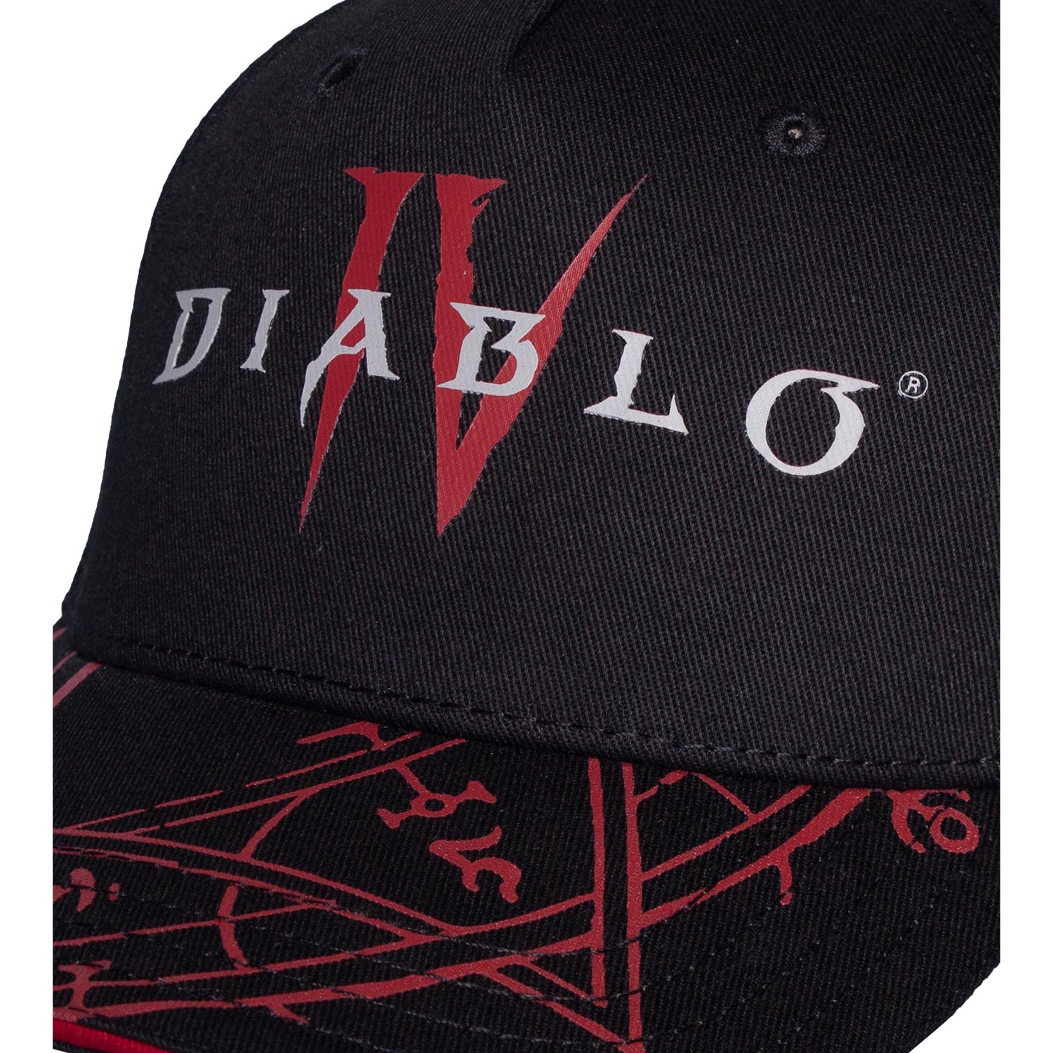 Diablo IV Sigil Snapback Hat - Close Up View