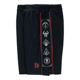 Diablo IV Class Icon Black Basketball Shorts - Left Side View