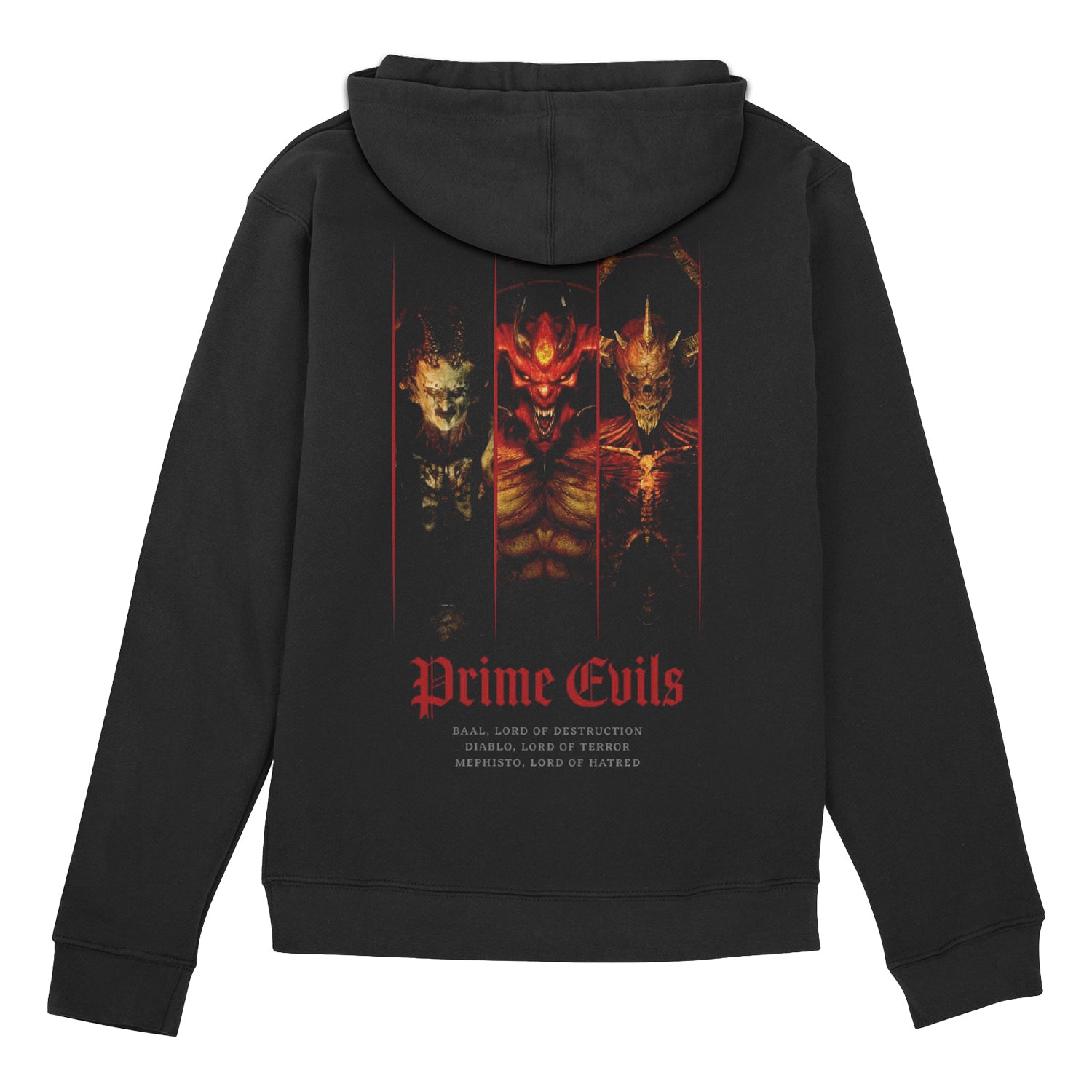 Diablo Prime Evils Black Hoodie - Back View
