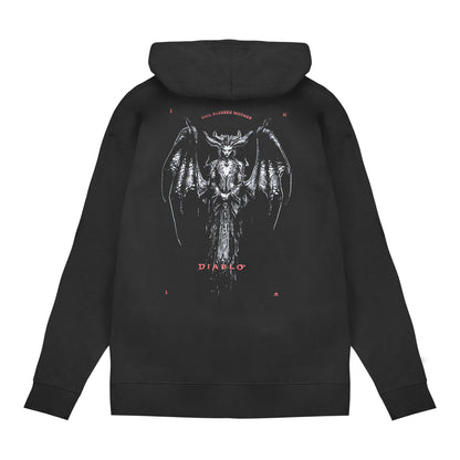 Diablo Lilith Blessed Mother Pullover Hoodie - Back View Black Version