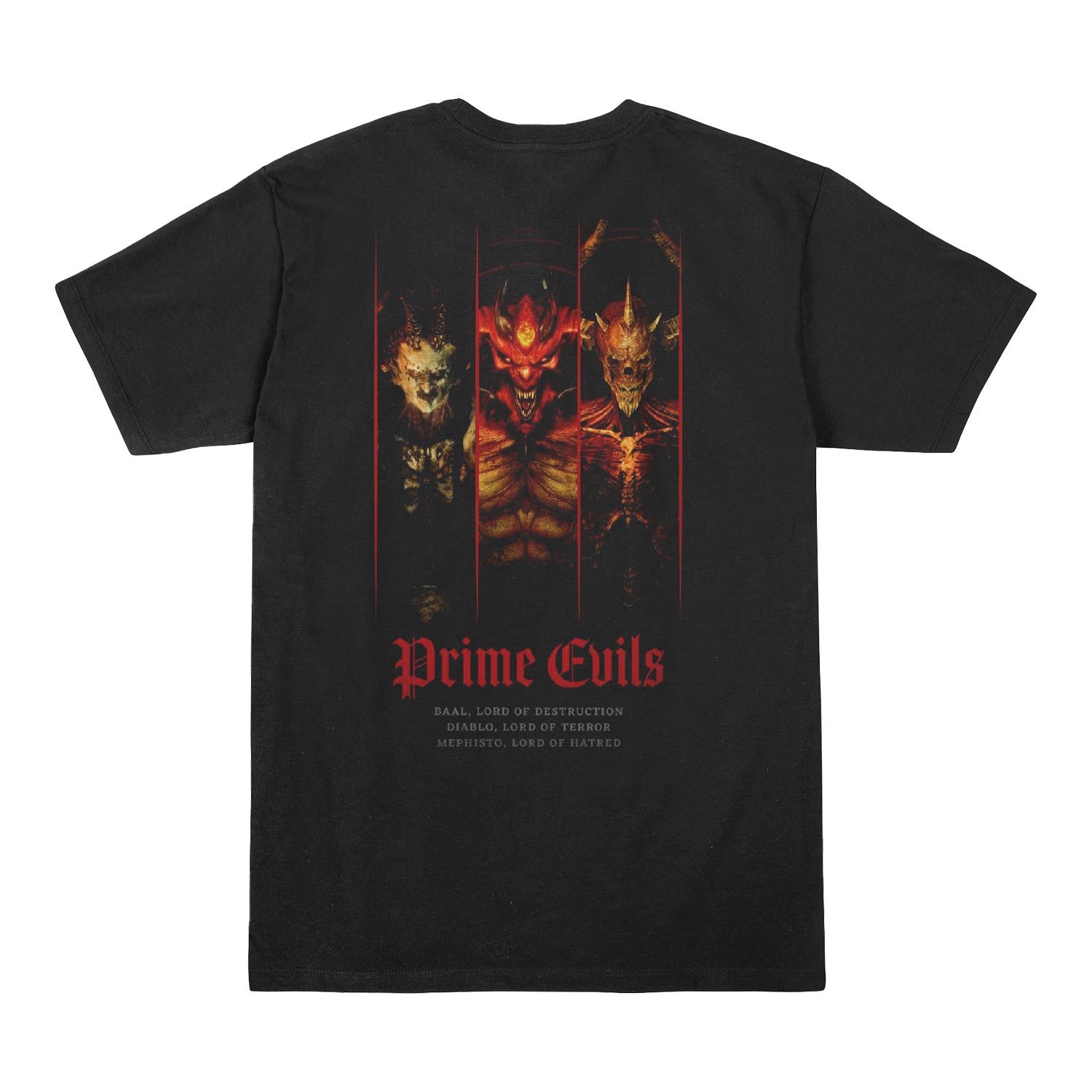Diablo Prime Evils Black T-Shirt - Back View