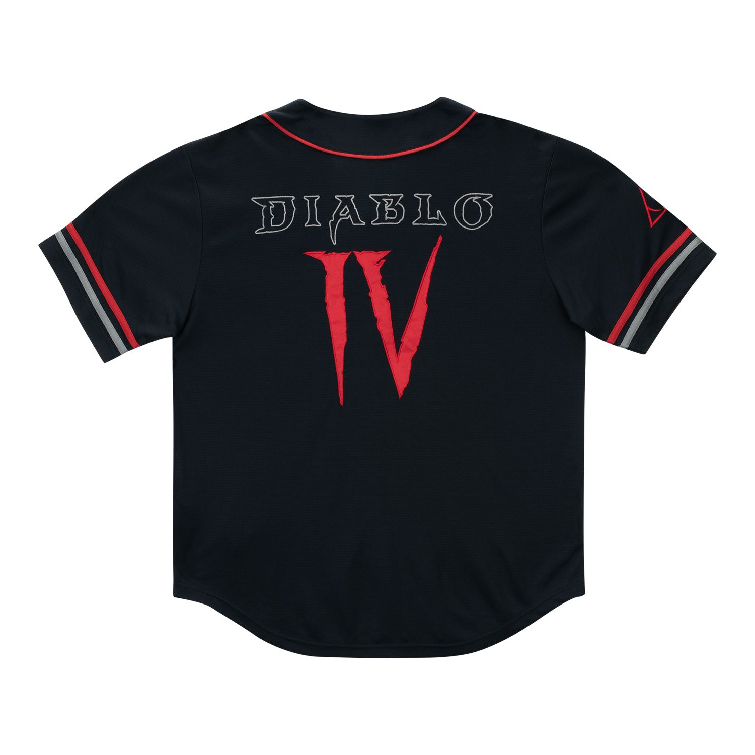 Diablo IV Black Baseball Jersey - Back View