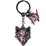 Diablo IV Mephisto Bloodied Wolf Keychain - Front View