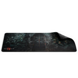 Steel Series QcK XXL Desk Mat Diablo IV Edition - Front View with Curled Edge