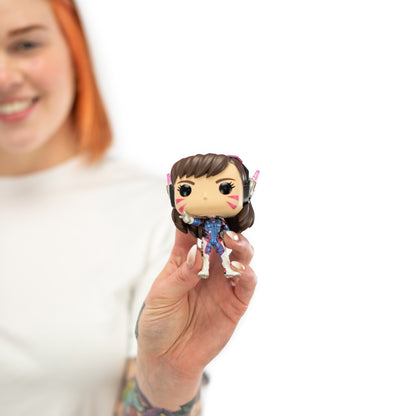 Overwatch D.Va Funko Pop! Figure & Bag Bundle - Front View Pop! with Model