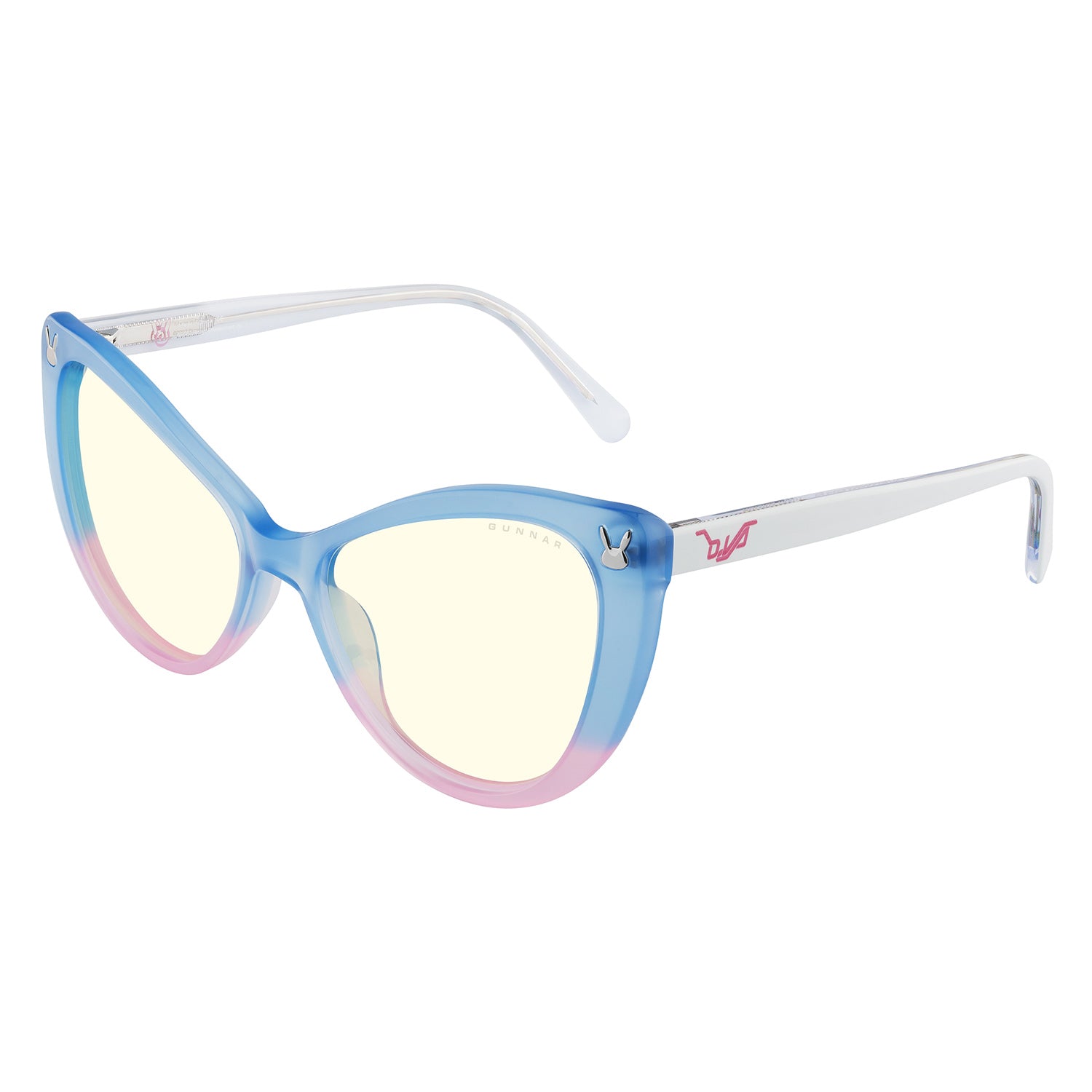 Overwatch D.VA Tokki Edition Gunnar Glasses - Front Side View