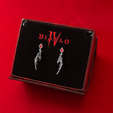 Diablo IV X RockLove Lilith Earrings - Packaged view