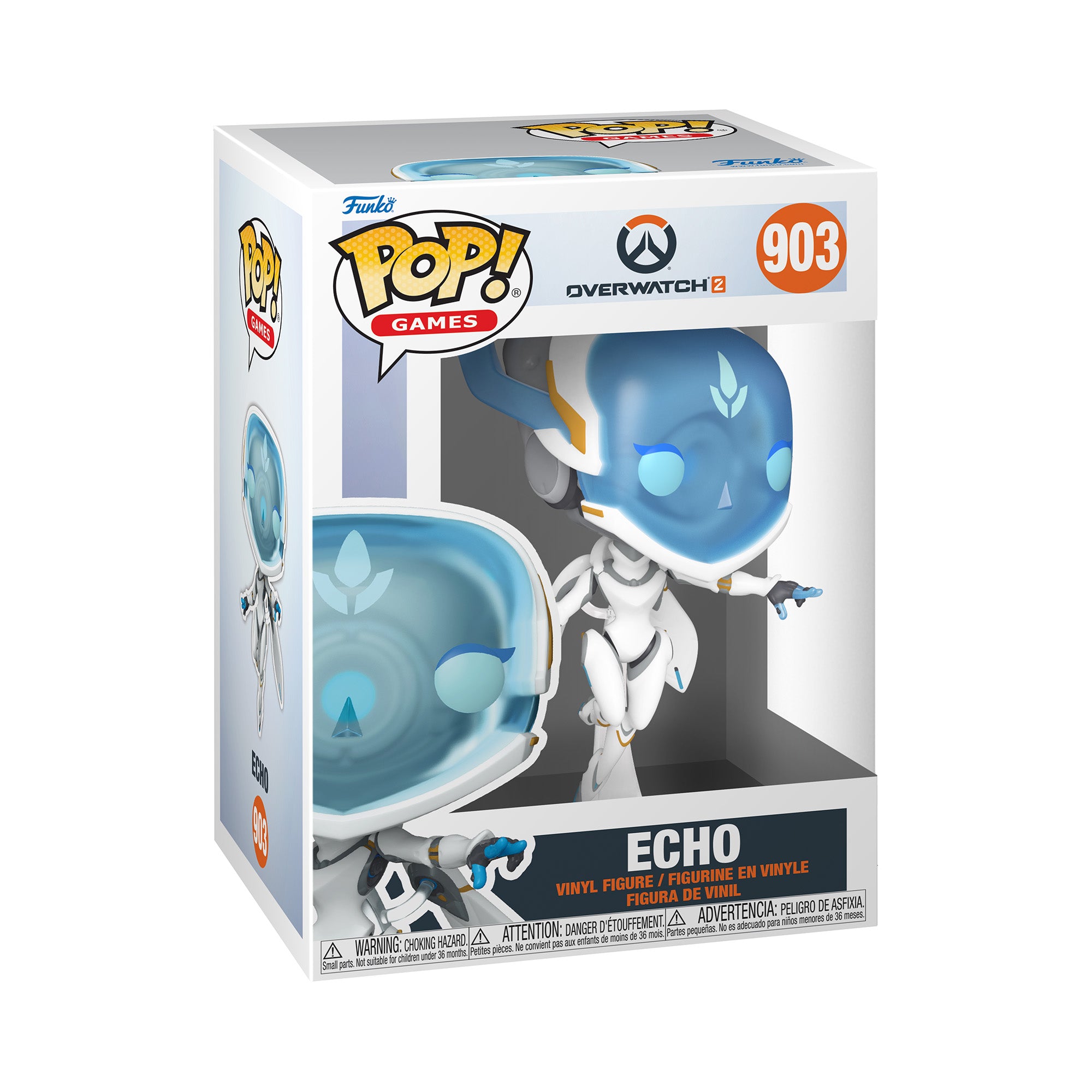 Overwatch 2 Echo Funko POP! - Front View with Packaging