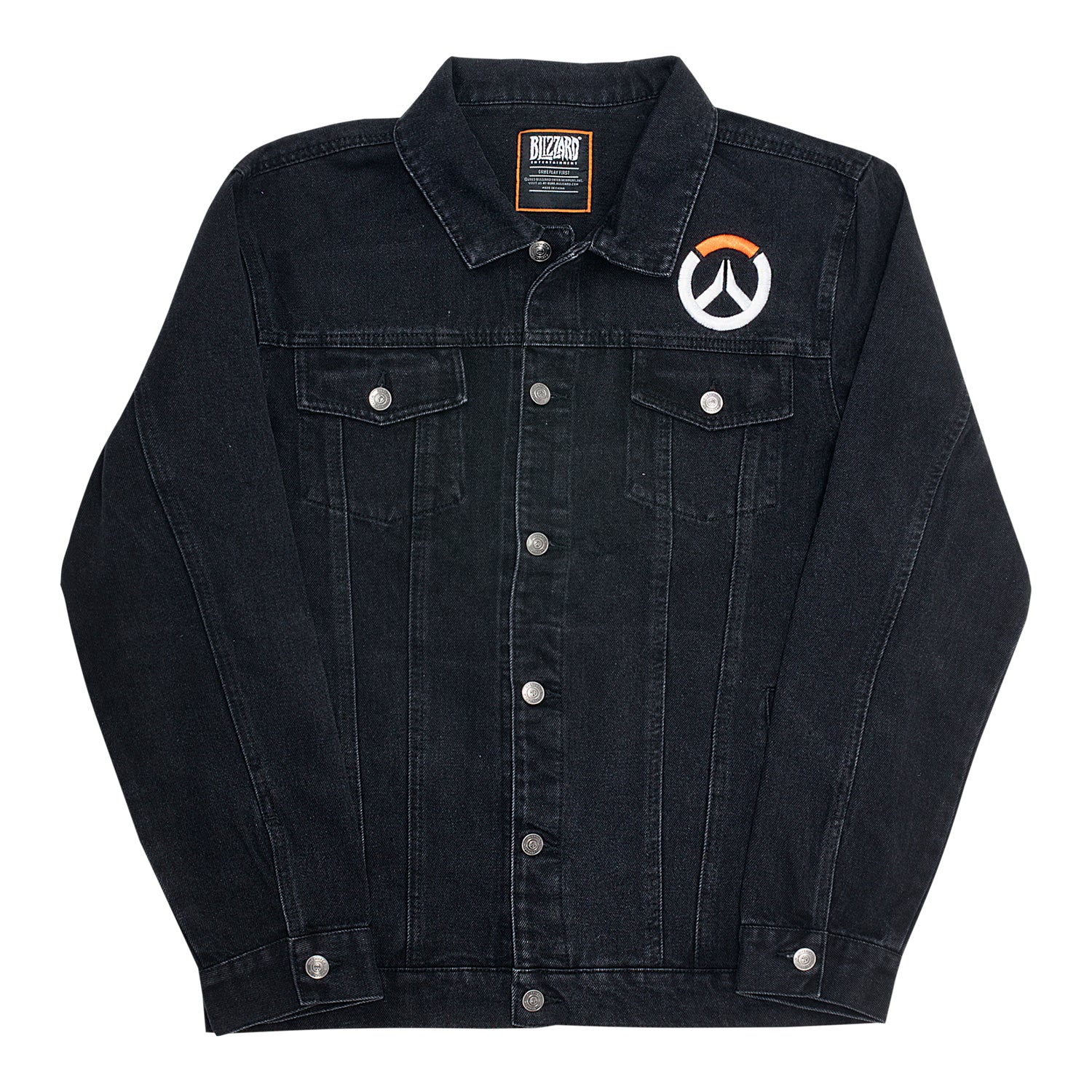 Overwatch Denim Black Jacket - Front View