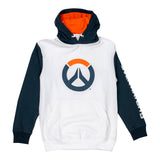 Overwatch 2 White Colorblock Logo Hoodie - Front View