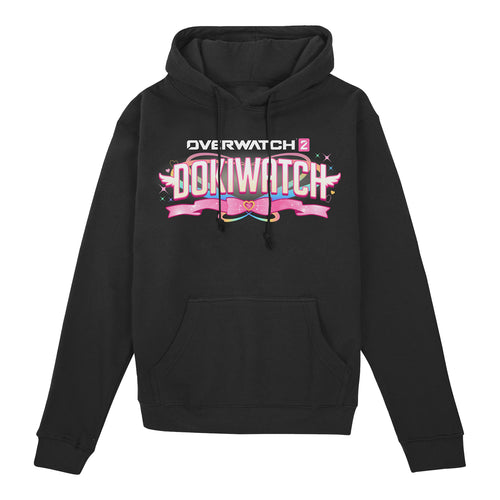Overwatch Dokiwatch Black Pullover Hoodie - Front View