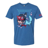 Overwatch 2 Kiriko Blue T-Shirt - Front View