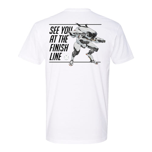 Overwatch 2 x Porsche D.Va White T-Shirt - Back View