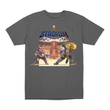 Overwatch Stadium Zarya vs Reinhardt T-Shirt - Front View Grey Version
