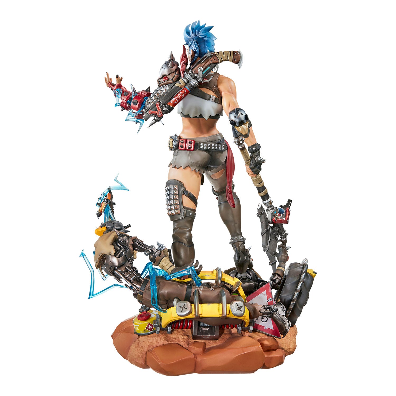 Overwatch 2 Junker Queen 16.25" Limited Edition Premium Statue - Back View
