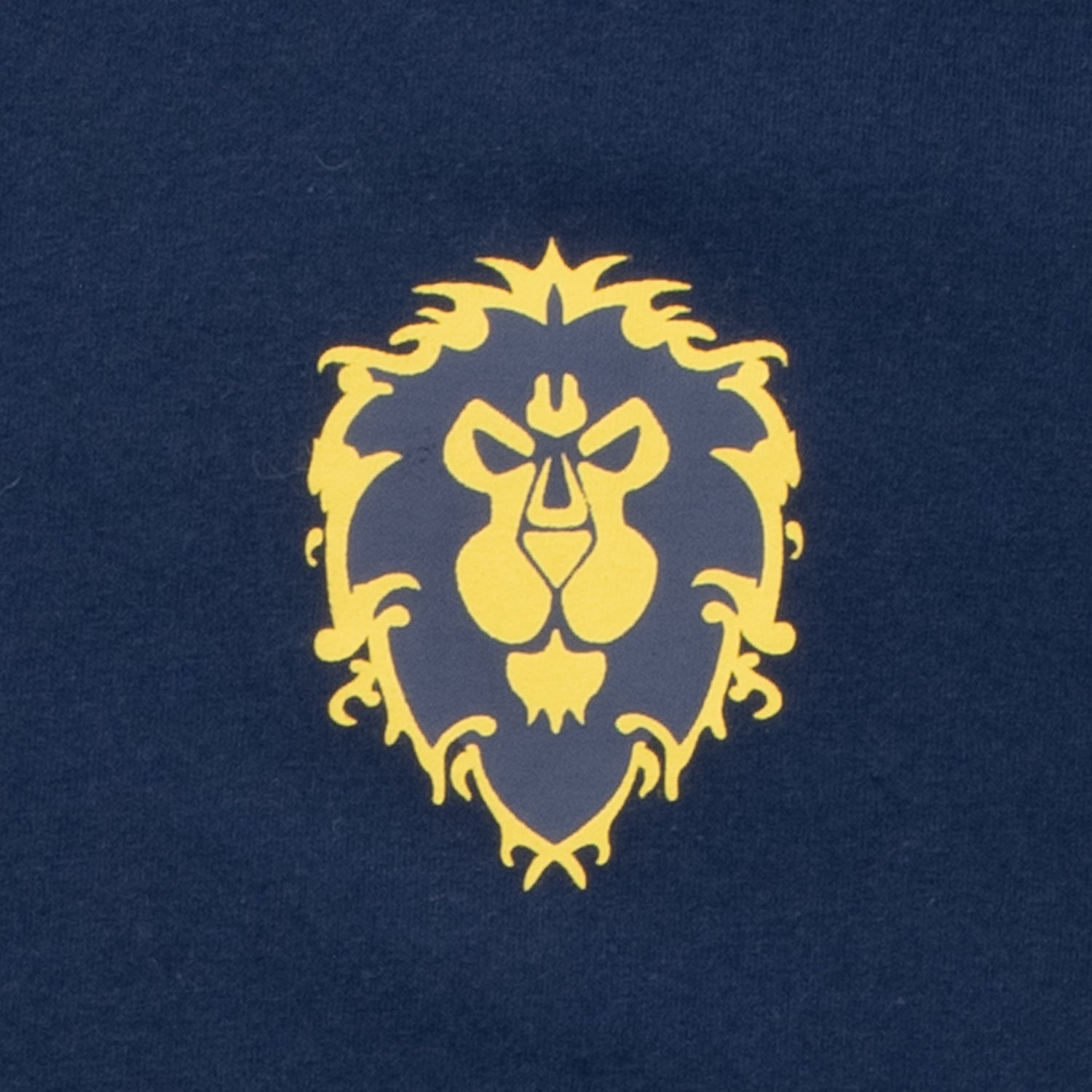 World of Warcraft Alliance Logo Women's Blue Long Sleeve T-Shirt - Close Up View