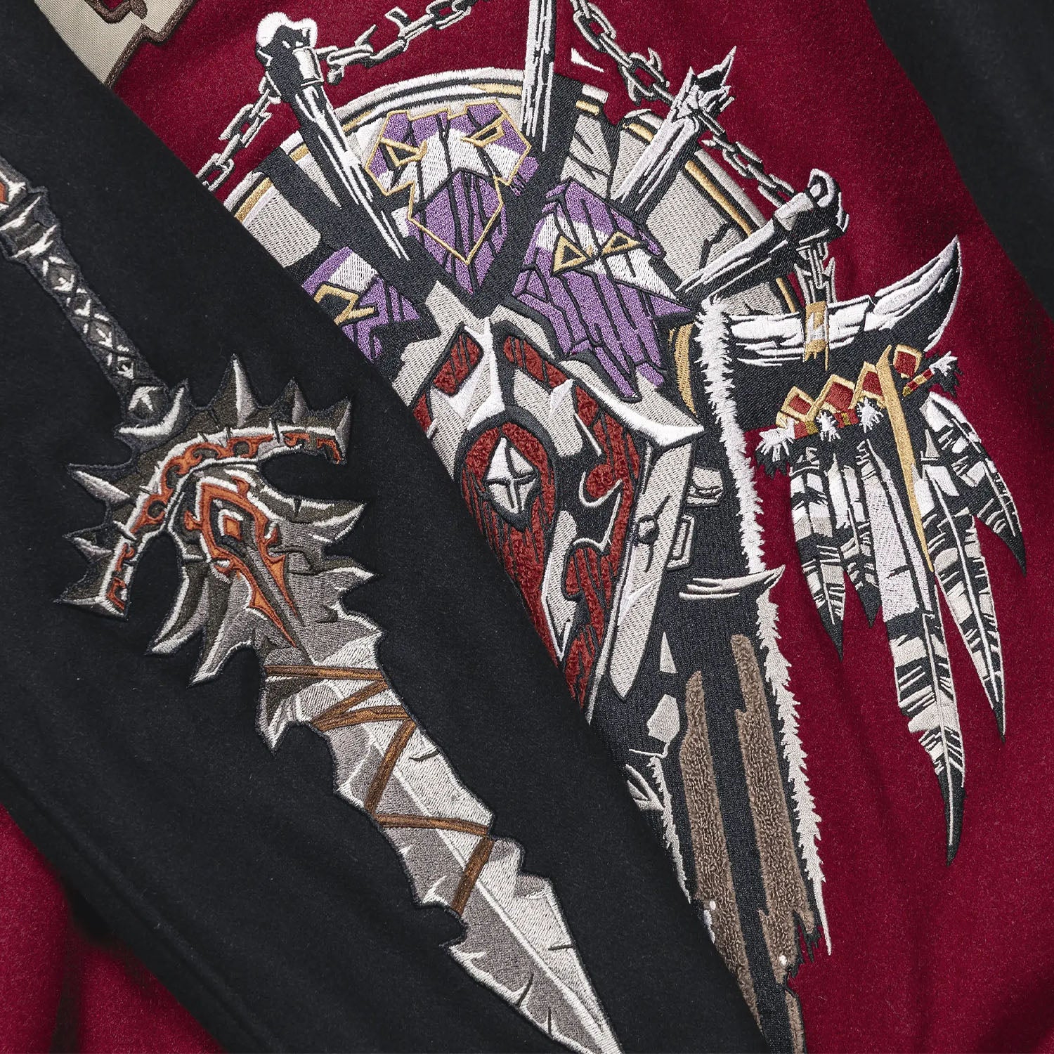 World of Warcraft Horde Varsity Jacket - Back and Sleeve View