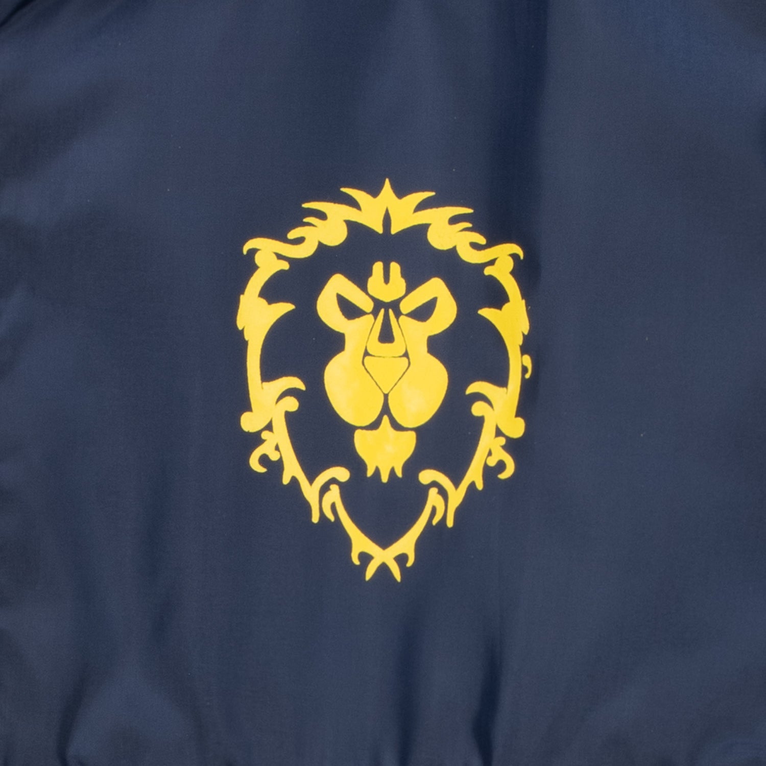 World of Warcraft Alliance Logo Blue Half-Zip Windbreaker Jacket - Close Up View