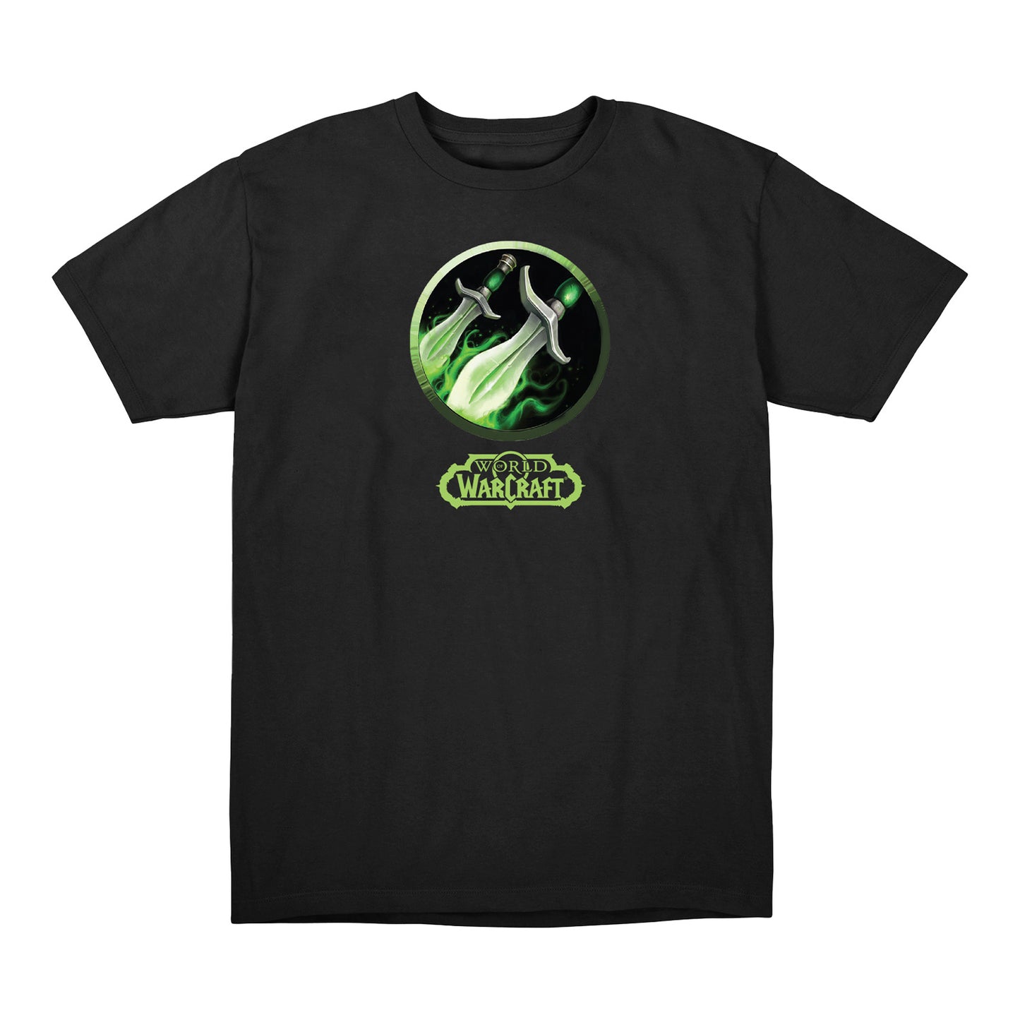 World of Warcraft Rogue Black T-Shirt - Front View Black Version