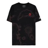 World of Warcraft Horde Map of Azeroth Black T-Shirt - Front View
