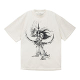 Warcraft Samwise Sketch Night Elf Tan T-Shirt - Front View