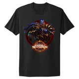 World of Warcraft Embers of Neltharion T-Shirt - Front View Black Version