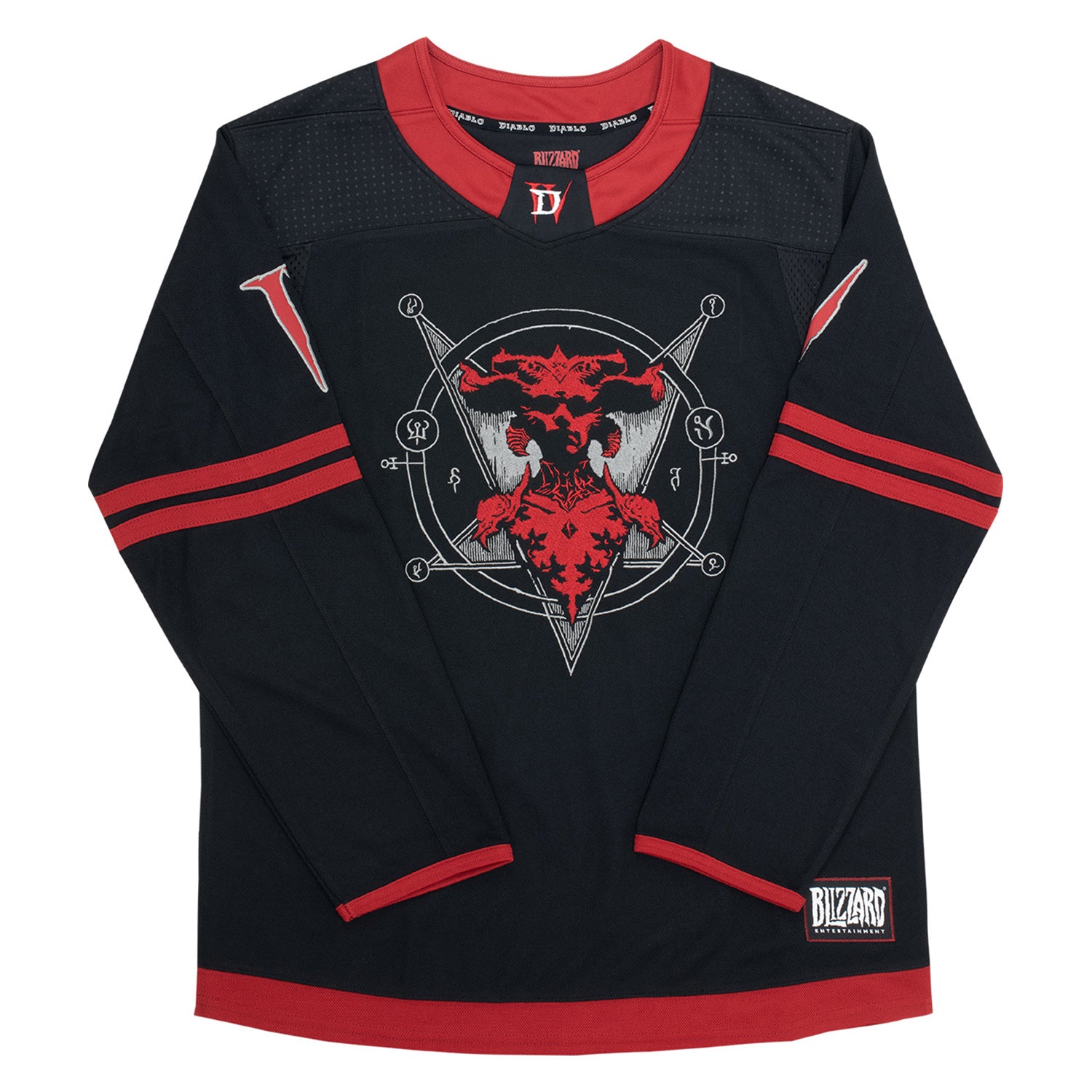 Diablo IV Black Hockey Jersey - Front View