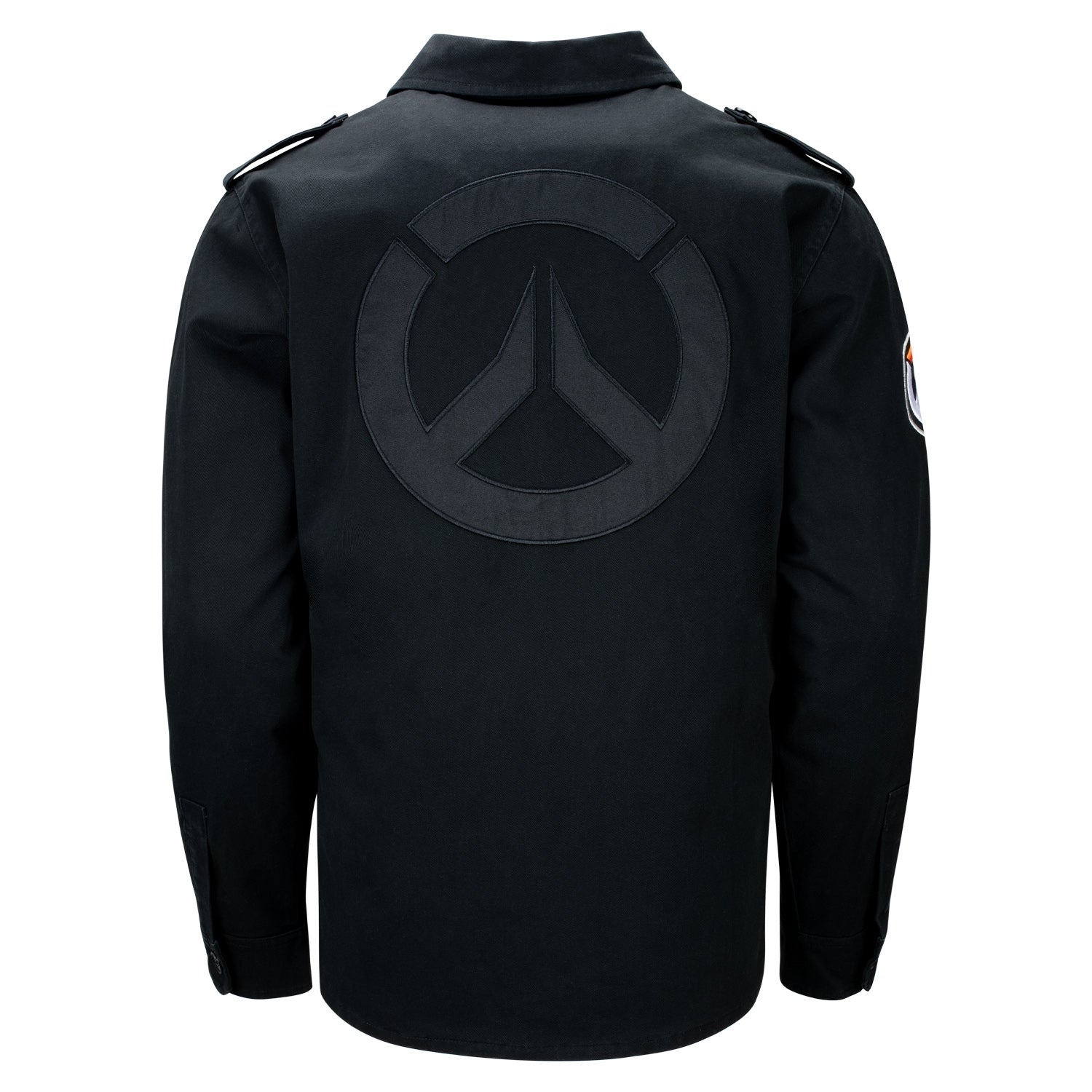 Overwatch 2 Black Military Jacket - Back View