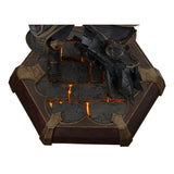 World of Warcraft Wrathion 14in Statue - Top View with Base Lights On 