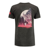 Heroes of the Storm Hogger Women's Charcoal V-Neck T-Shirt - Back View
