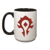 World of Warcraft Horde 15oz Ceramic Mug in Red - Left View
