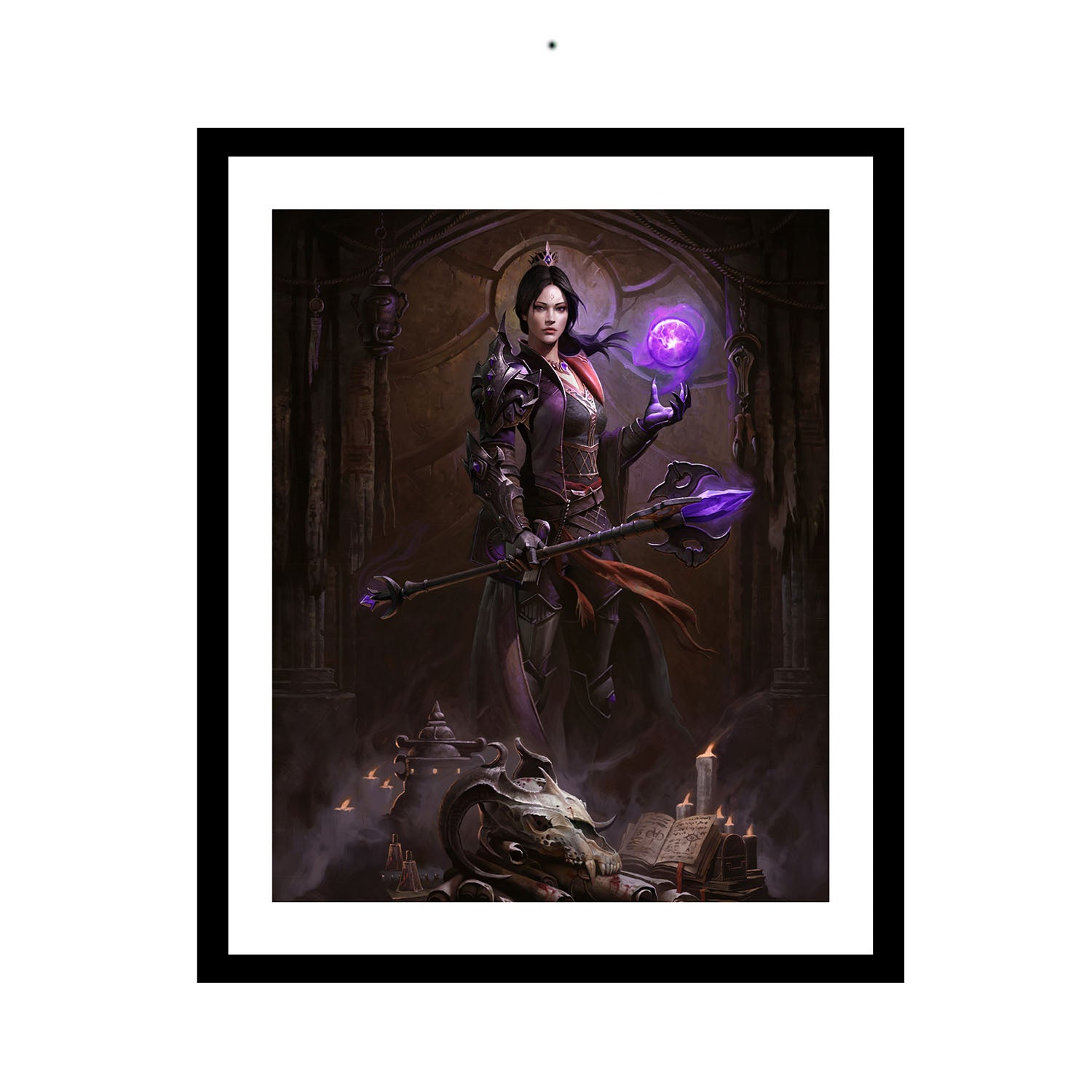 Diablo Sorceress 16 x 20in Framed Print - Front View