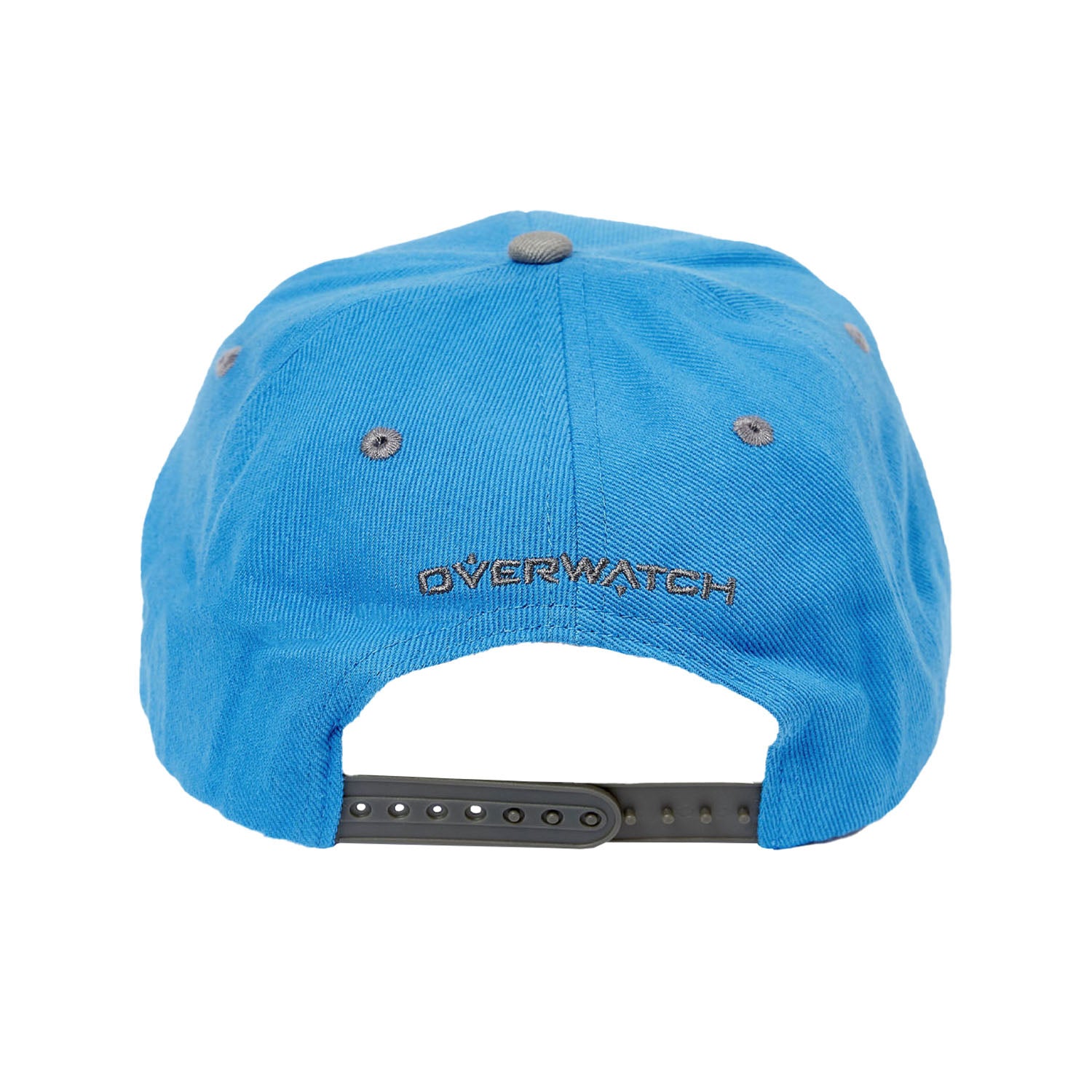 Overwatch Ana Blue Flatbill Snapback Hat - Back View